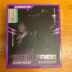 Monster Aria Free Bluetooth Headphones - Purple